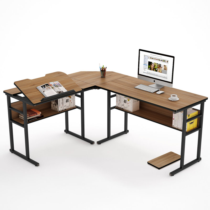Inbox Zero Reversible LShape Gaming Desk Wayfair
